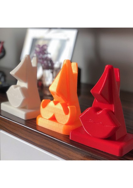 Bursa3dfilament Dekoratif Kırmızı Gözlük Standı/Optik, Vitrin Ürünü Ya Da Hediyelik Ürün