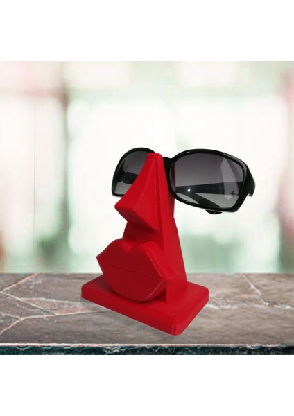 Bursa3dfilament Dekoratif Kırmızı Gözlük Standı/Optik, Vitrin Ürünü Ya Da Hediyelik Ürün