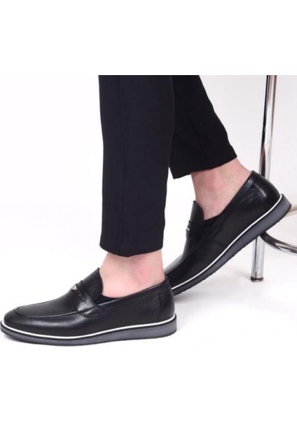493-XL Erkek Hakiki Deri Eva Taban Loafer Ayakkabı