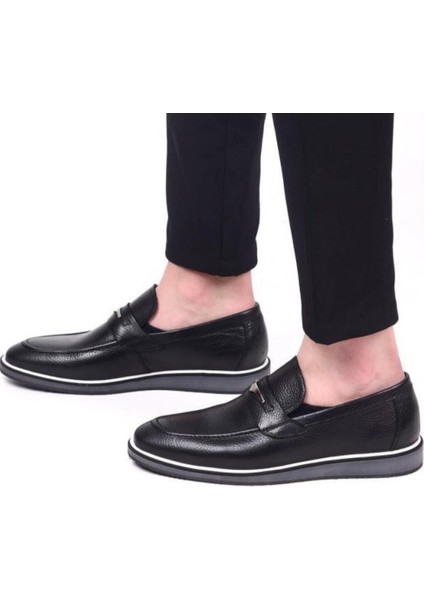 493-XL Erkek Hakiki Deri Eva Taban Loafer Ayakkabı