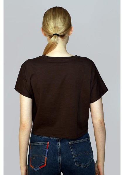 Casey Kadın O Yaka T-Shırt Kahve fırsatları