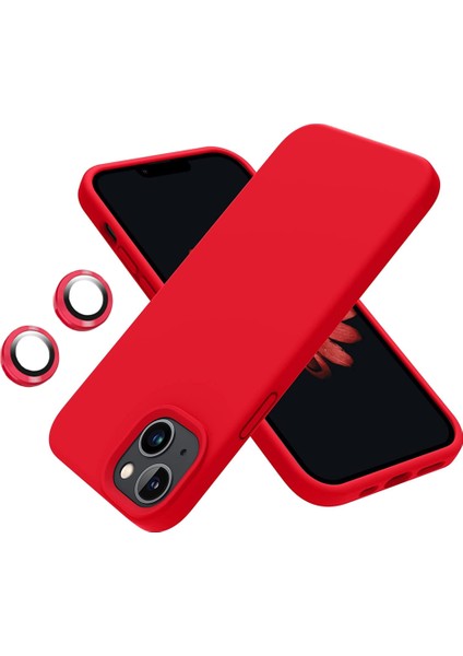iPhone 15 Kılıf Kamera Lensli Lansman Silikon Kapak