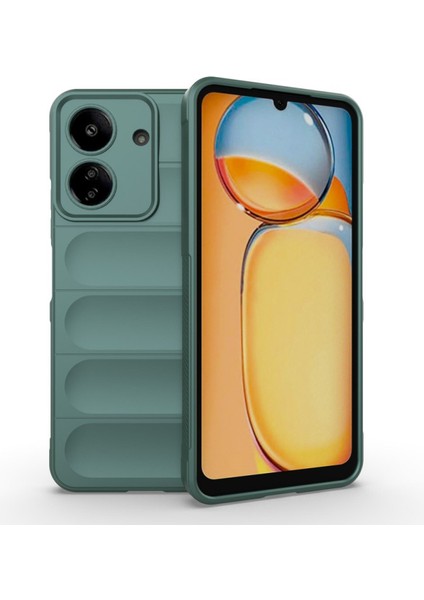 Xiaomi Poco C65 Kılıf Etnik Optimum Mat Kamera Korumalı Silikon Yeşil fiyatları