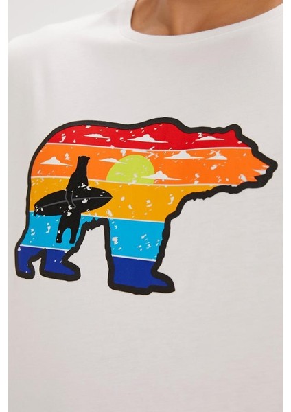 Gleen T-Shırt Off-Whıte Erkek Tişört Beyaz S-Xxl fırsatları