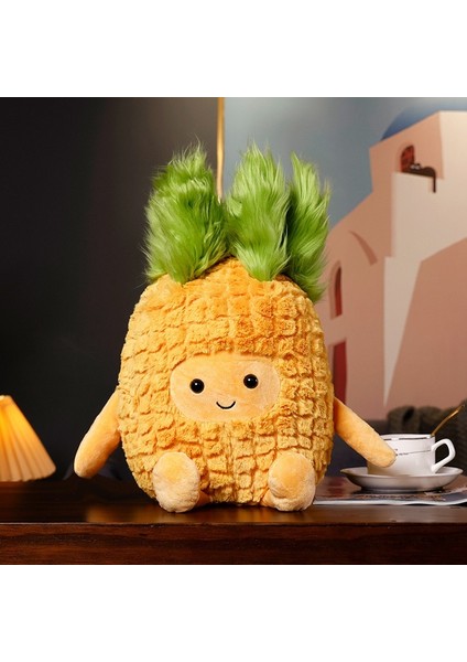 18 cm Kaktüs Peluş Oyuncak Ananas Yaratıcı Peluş Yastık Bez Bebek Ananas Bebek (Yurt Dışından)