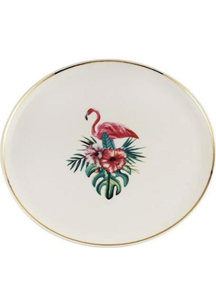 Exotic Desen Düz Tabak 21 cm 1 Adet