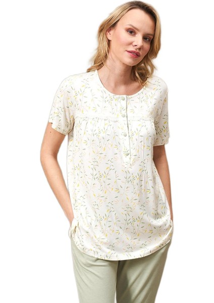 Kadın Yeşil Pijama Takımı 25104