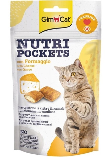 Nutripockets Peynirli Kedi Ödülü Taurinli 60Gr