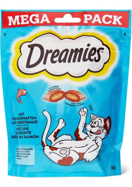 Mega Pack İç Dolgulu Somonlu Kedi Ödül Bisküvisi 180gr