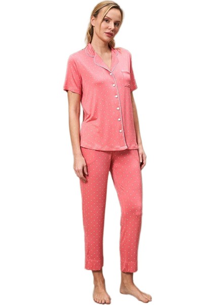 Kadın Pembe Pijama Takımı 25163