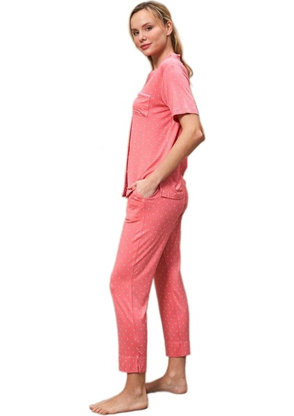 Kadın Pembe Pijama Takımı 25163