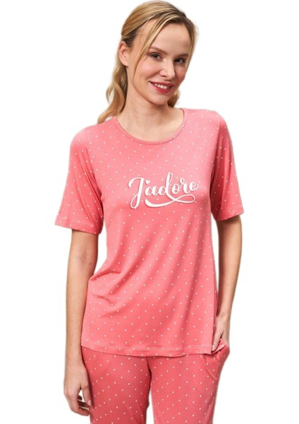 Kadın Pembe Pijama Takımı 25165