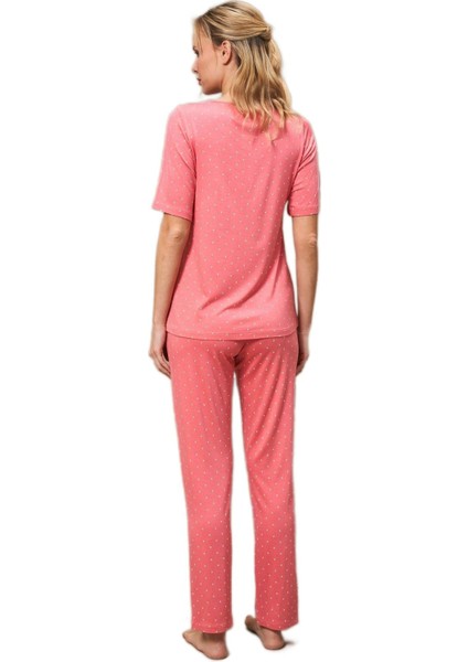 Kadın Pembe Pijama Takımı 25165