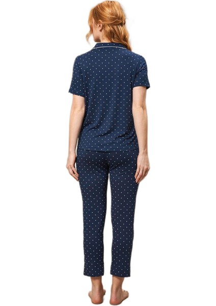 Kadın Lacivert Pijama Takımı 25163