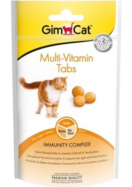 Multivitamin Tabs Kedi Ödül Tableti 40 gr