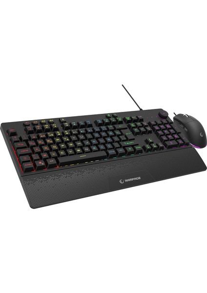 Eclıpse Siyah USB Rgb Aydınlatmalı Q Gaming 4 Tuş Makrolu Oyuncu Klavye Mouse Set