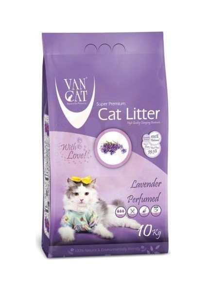 Lavanta Kokulu İnce Taneli Kedi Kumu 10 Kg