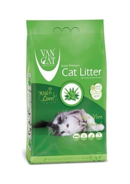 VanCat Aloe Vera Kokulu İnce Taneli Kedi Kumu 10 Kg