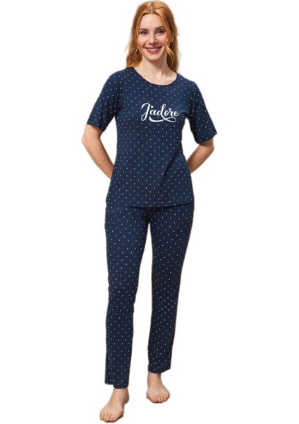 Kadın Lacivert Pijama Takımı 25165