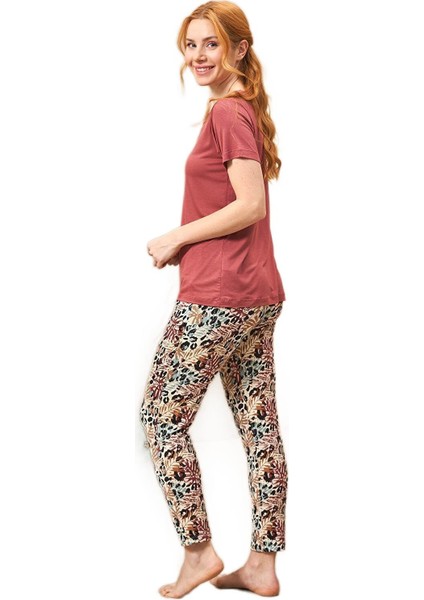 Kadın Bordo Pijama Takımı 25176