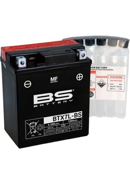 Honda Cbr 250 R BTX7L-BS Mf Akü 1987-2013 (485177096)