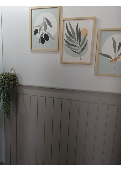 Iskandınav Model( 54 x 104 cm )Dekoratif Duvar Paneli Boyanabilir Ahşap 6 mm Ham Mdf Duvar Paneli