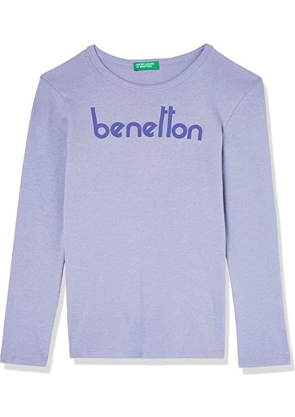 Kız Çocuk K Smu Uk_benetton Yazı/logolu T-Shirt 222A3I9WC10CI