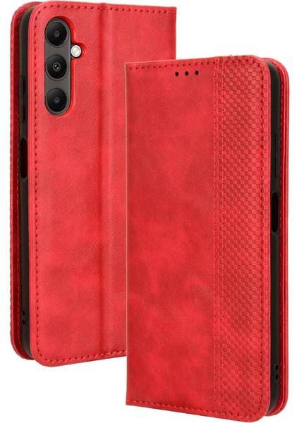 Samsung Galaxy A05S Pu Deri Manyetik Kapatma Telefon Kılıfı (Yurt Dışından)
