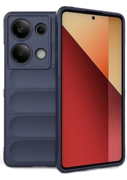 Xiaomi Redmi Note 13 Pro 4g Kılıf Etnik Optimum Mat Kamera Korumalı Silikon Lacivert