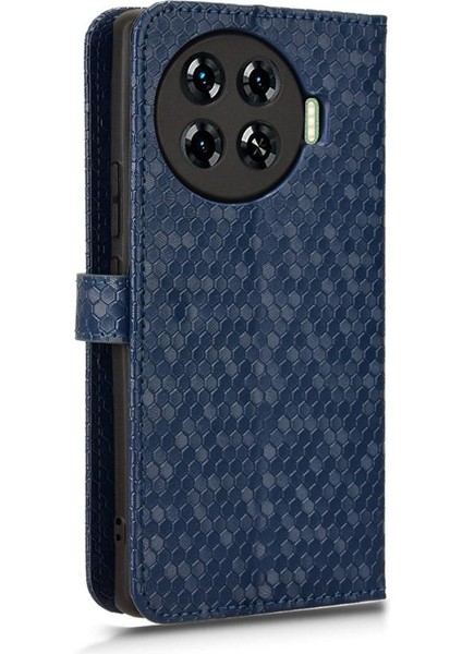 Tecno Spark 20 Pro Artı 4g Geometrik Desen Deri Telefon Kılıfı (Yurt Dışından)