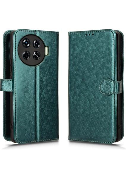 Tecno Spark 20 Pro Artı 4g Geometrik Desen Deri Telefon Kılıfı (Yurt Dışından)
