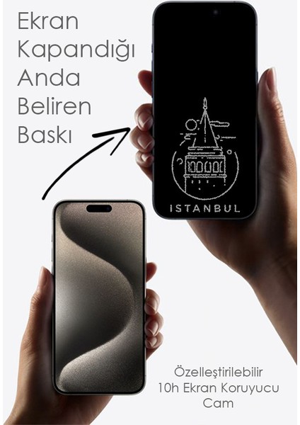 MoonStar Screen Protection Galata Kulesi Baskılı Iphone Uyumlu Ekran Korucu Cam