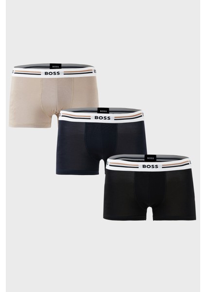 Esnek Bel Bantlı 3 Pack Boxer Erkek Boxer 50492200 981