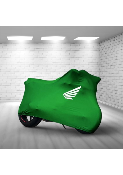 Ultra Shop Honda Fes 250 Foresight Yeşil Kumaş Motosiklet Brandası Logolu Kumaş Motosiklet Branda