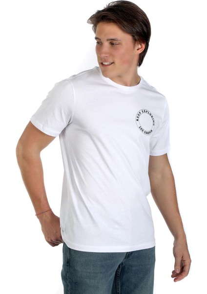 Grapes Erkek O Yaka T-Shirt Beyaz