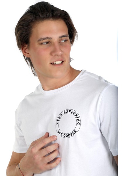 Grapes Erkek O Yaka T-Shirt Beyaz