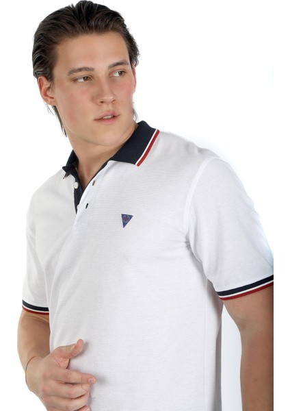Jasec Erkek Pike Polo Yaka T-Shirt Beyaz fırsatları