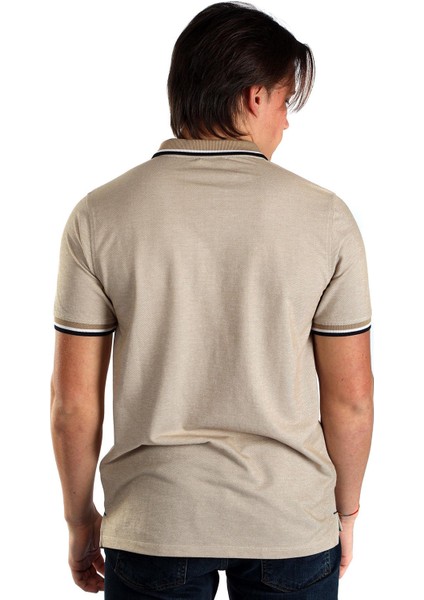 Jasec Erkek Pike Polo Yaka T-Shirt Bej