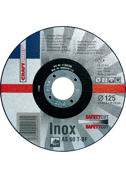 Kesici Disk As 60 T Freecut T41 125 mm