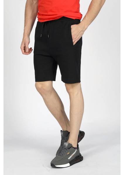 Sorce Erkek Örme Şort Siyah modelleri