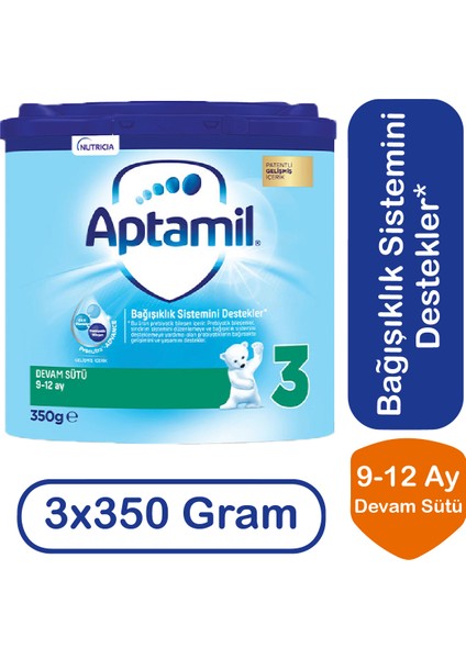 Devam Sütü 3 Numara 350 gr 3 Lü Paket