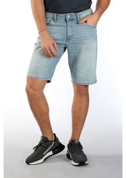 Elyo Erkek Jean Şort Mandıe Db Lıght