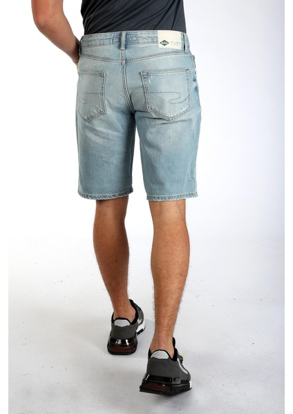 Elyo Erkek Jean Şort Mandıe Db Lıght