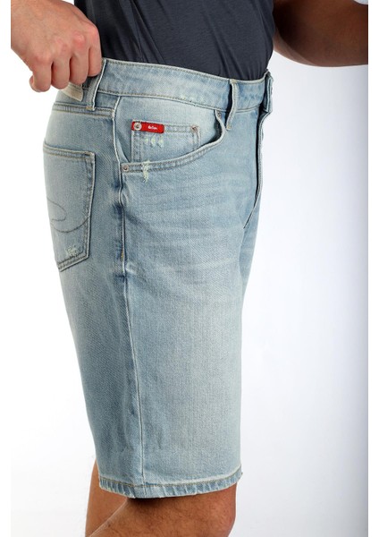 Elyo Erkek Jean Şort Mandıe Db Lıght