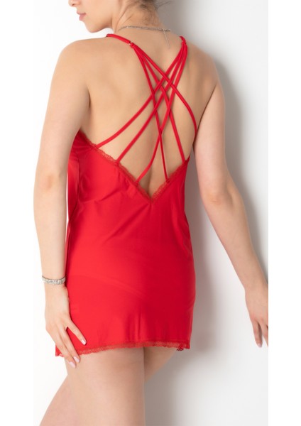 Eudora Biye Detaylı Sırt Dekolteli Fantezi Gecelik indirimleri