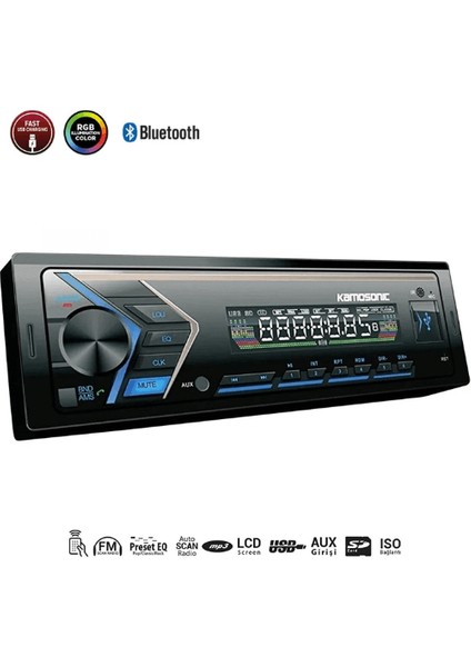 Kamosonic KS-MX800 4X50 Oto Teyp fiyatları