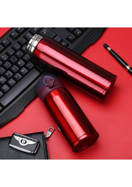 Yaratıcı Sıçrama Fincan 304 Paslanmaz Çelik Yalıtımlı Bardak Çift Katmanlı Araba Iş Hediye Yalıtımlı Su Bardağı (Yurt Dışından)