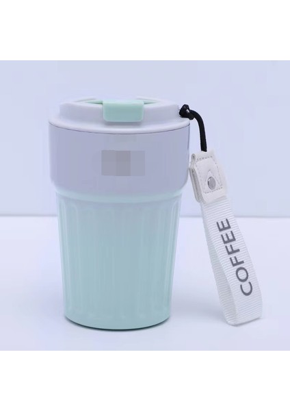 Degrade Yüksek Görünümlü Termos Bardak 304 Paslanmaz Çelik, Erkekler ve Kadınlar Için Kahve Fincanına Eşlik Eden Büyük Kapasiteli Kola Bardağı Su Bardağı (Yurt Dışından)