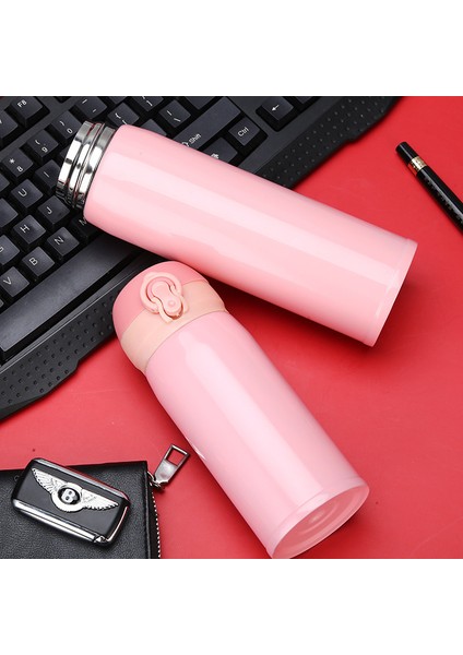 Yaratıcı Sıçrama Fincan 304 Paslanmaz Çelik Yalıtımlı Bardak Çift Katmanlı Araba Iş Hediye Yalıtımlı Su Bardağı (Yurt Dışından)