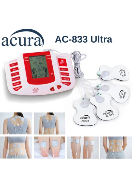 Ac-833 Ultra Masaj Aleti Fizik Tens Cihazı